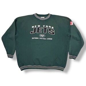 LEE SPORT Green NewYork Jets Crew Neck Sweatshirt VINTAGE